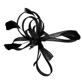 Women Ladies Flower Feather Fascinators with Headband Clip Wedding Bridal Flower Feather Fascinator Hair Clip Pillbox Hat Flower Derby Hat Wedding Fascinator Bride Headwear Hair Accessories