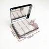 HowGuu 7 Days Chromed Shiny Silver Pill Organizer with Mirror