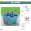Kitchens Green Molded Pulp Fiber Berry/Produce Vented 1 Pint Basket