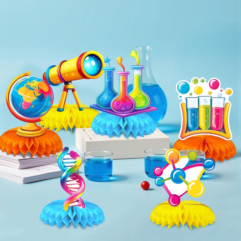 9 Pcs Science Party Decorations Science Party Supplies