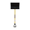 Structron 96829 Snow Shovel, 18" Black Polycarbonate, Two Hex-Screws, 43"