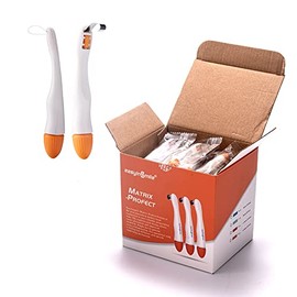 SNAWOP Dental Matrix Bands 50PCS Metal Matrices Standard/Curved Matrix-Profecto with Adjustable Retainer for Crownwork (4.5MM Standard)