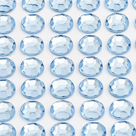 Italian Options - 5mm Pale Blue Diamante Rhinestone Gem Crystal Stickers (100 pcs)