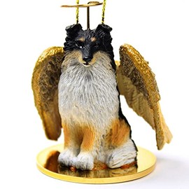 Sheltie Angel Dog Ornament - Tri Color by Conversation Concepts