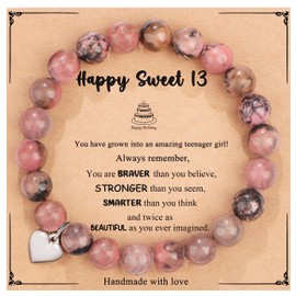 Yiyang 13 Year Old Gift Ideas, Unique 13th Birthday Gifts Bracelets for Women Birthday Gift Ideas for Sister Meaningful Birthday Gifts