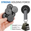 MIKEDE Heavy Duty Magnets with Hole, 150LB Strong Magnets, Black