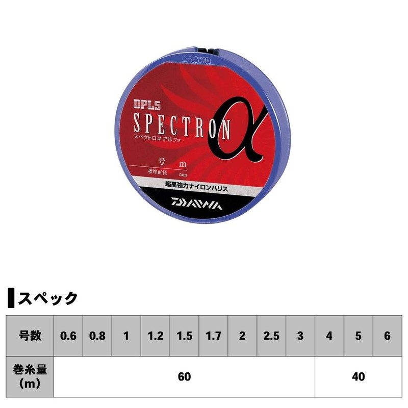 DAIWA SPECTRON Alpha LEADER #1.2 60m