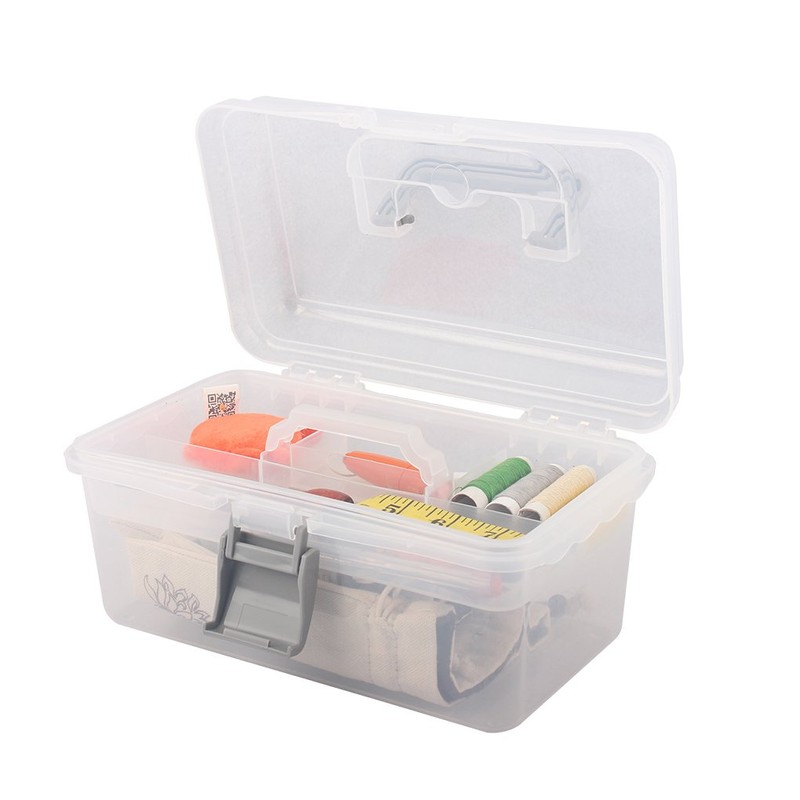 BangQiao Multipurpose Plastic Storage Container Box with Handle and Latch