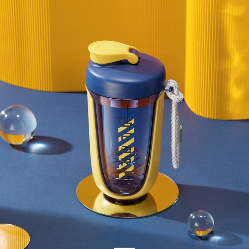 590ml Fitness Sport Water Bottle Leakproof Shaker Cup Drinking Bottle