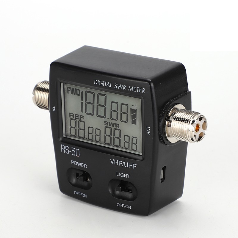 RS50 Portable LED Digital Power Backlight SWR Watt Meter Standing