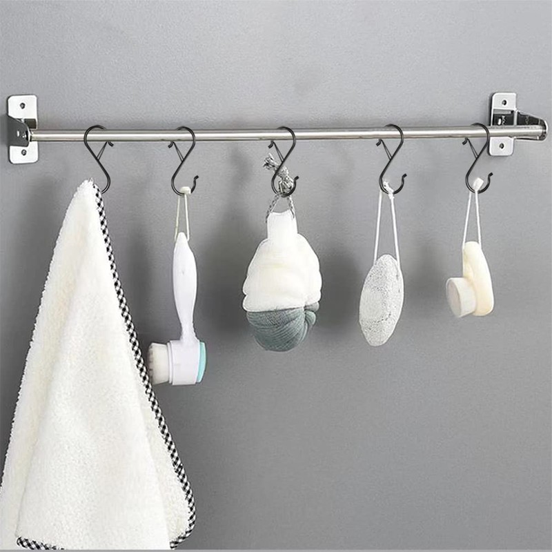 Waitkey 8 Pack S Hooks for Hanging, 3.5 inch Heavy