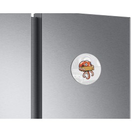 Unbranded Octopus Animal | 4'' X 4'' Round Decorative Magnet