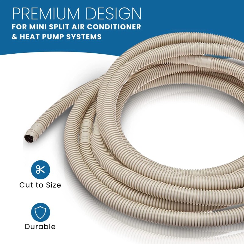 Senville 20 Ft Drain Hose Line For Mini Split Air