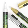 Crafty Croc Metallic Chalk Markers, Gold Silver White - 3