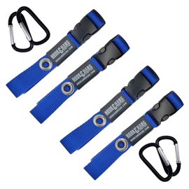 SECURE IT QUICK - Hook & Hang Strap Storage & Organizer - Hang Hoses, Cords, Tools, Drills, Ladders & More. Another Incredible Organizer! with Free Handle (Extreme II - (4) Blue Straps)