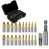 Peakloong 22Pcs Titanium Damaged Screw Extractor Set - Stocking Stuffers
