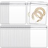 GSXRB PVC Jewelry Pouches Clear Zipper Bags Anti Oxidizing Earrings