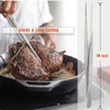A2Z Scilab 10"Long Food Tongs BBQ Grill Serrated Tweezer Forceps