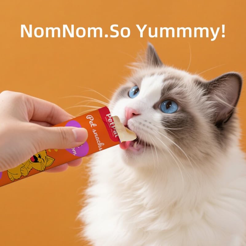Feline Temptation Squeezable Cat Treats – 30 Count Variety Pack,