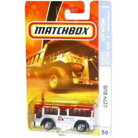 Matchbox 2007 MBX City Action 1:64 Scale Die Cast Metal Car # 50 - City of Everett Transit City Bus