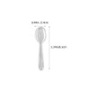 TOYMYTOY 100pcs Disposable Transparent Mini Spoons 8.5cm Individual Packing Bag