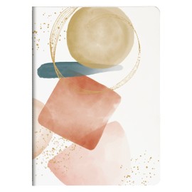 Clairefontaine Evanescence 115962C Notebook with Thread Binding DIN A5 14.8 x 21 cm 48 Sheets Lined 90 g Assorted Designs Pack of 1