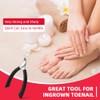 AOOWU Toenail Clippers for Ingrown Toenail, Straight Blade Podiatrist Nail