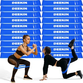 Deekin 100 Pcs Resistance Bands Resistance Loop Exercise Bands Exercise Equipment Elastic Ring for Women and Men Home Fitness, Gym, Yoga