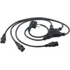 c-enter IEC Cable: Octopus Power Cable for 3 "one2three" 60