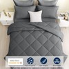 HEVUMYI King Size Comforter Set, 7 Pieces Reversible Bed in