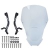 Midimttop Motorcycle Windshield Windscreen Shield Screen with Mounting bracket Wind