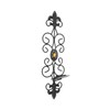 Wall Candle Holders Retro Diamond Encrusted Candlestick for Living Room