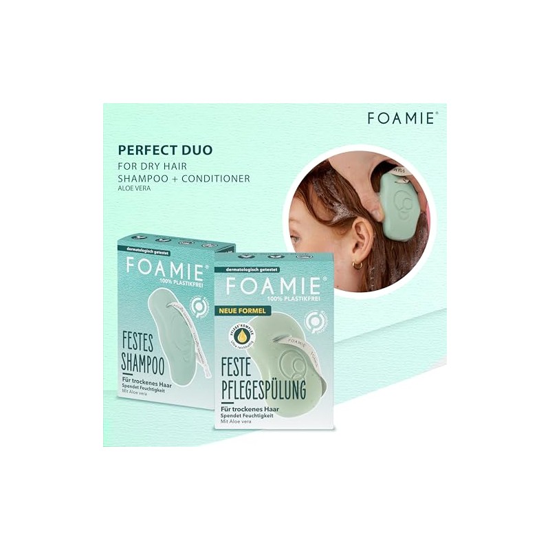 Foamie Shampoo Slido para Cabello Seco Sin Sulfatos y Parabenos