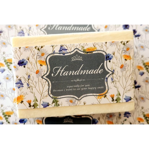 ZZYBIA Wrap Paper Tape for Homemade Soap Bar Handmade Products