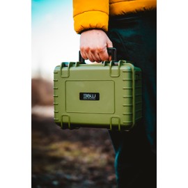 B&W International Multi-Purpose Outdoor 500 (PP.23) Green - Empty Case - Waterproof (IP67), Dustproof, Shockproof, Extremely Robust