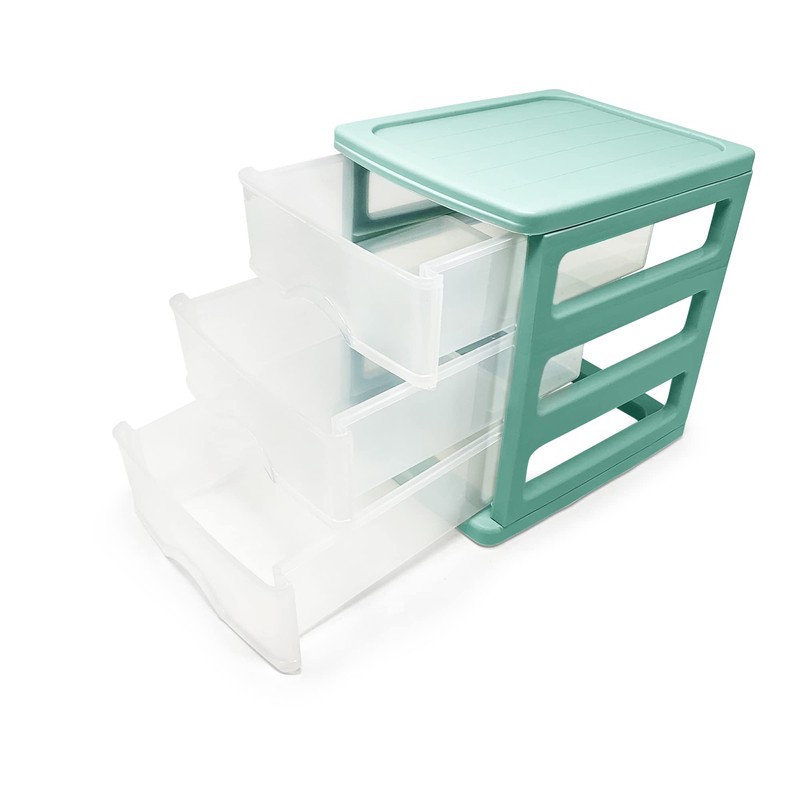 Plastic Desktop Storage Unit with Drawers, Stationary Arts Drawer Desktop