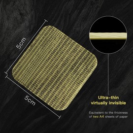 BALCONY & FALCON Tablecloth Anti-Slip Sticker Double Sided Mounting Tape for Table Cloths Mats Carpets Sofa Covers (1.9"×1.9") 12PC