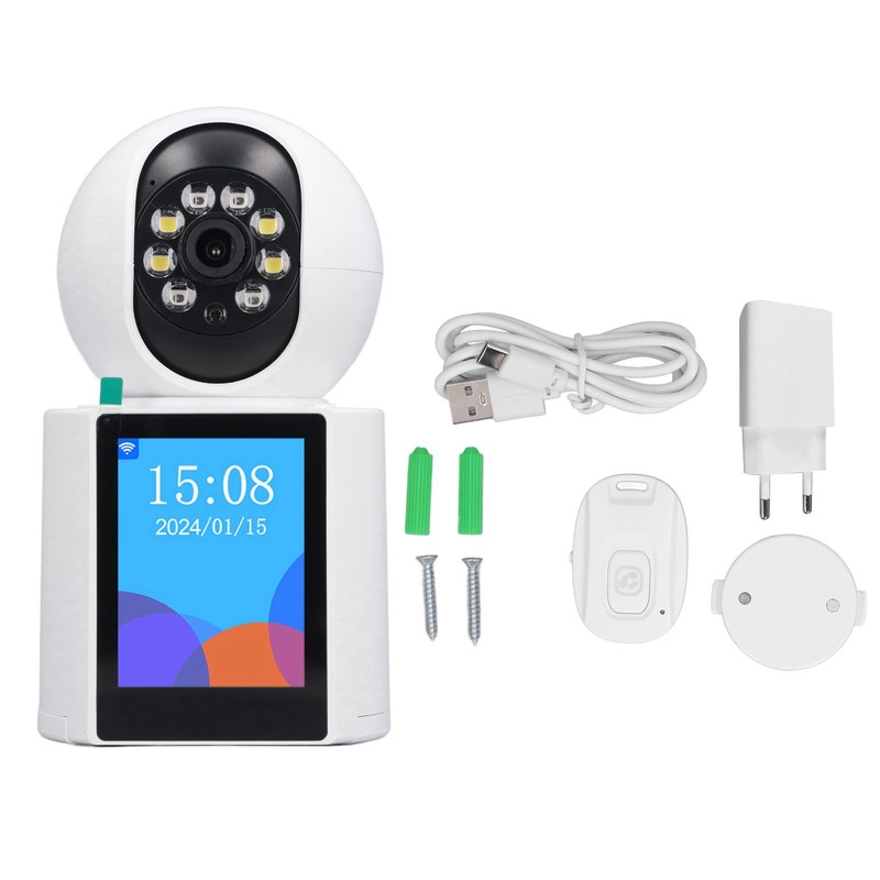 Two Way Video Camera 3MP HD Rotatable Night Vision Indoor