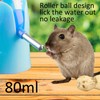 Tabanzhe Hamster Water Bottle with Stand,80ml Automatic Bottle Dispense with