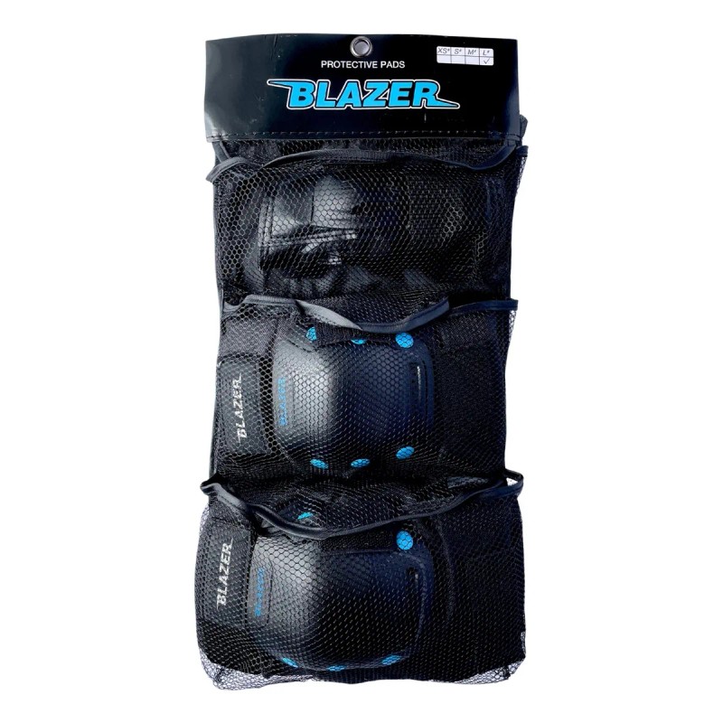 Kit De Casco+protecciones Profesionales Blazer 7 Piezas