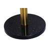 LUTAVOY Marble Paper Towel Holders Copper Plated Standing Kitchen Paper