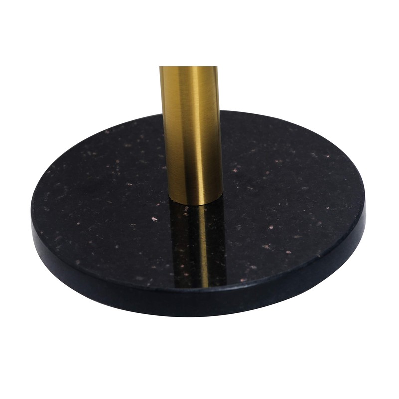 LUTAVOY Marble Paper Towel Holders Copper Plated Standing Kitchen Paper
