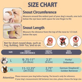 JAONLD Muzzle for Dogs, Adjustable Dog Muzzle with Velcro Fastening, Poison Bait Protection, Dog, Breathable and Safe Feeding Protection, Suitable for Protection Against Eating, Bites and Barking