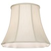 Creme Large Bell Cut Corner Lamp Shade 10" Top x