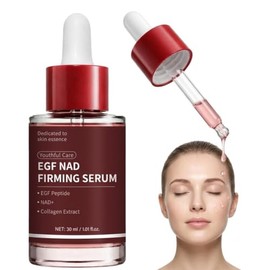 EGF NAD - Suero reafirmante para rostro y cuello, suero facial hidratante | Niacinamida + EGF, hialuronato de sodio, colágeno soluble, suero facial y 