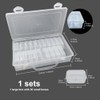 XINGSUI 1 Set Rectangular Plastic Boxes,Photo Storage Box,Clear Plastic Organizer