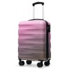 Unbranded 20" Carry-on Luggage with Cup Holder Lightweight Glossy Hardshell