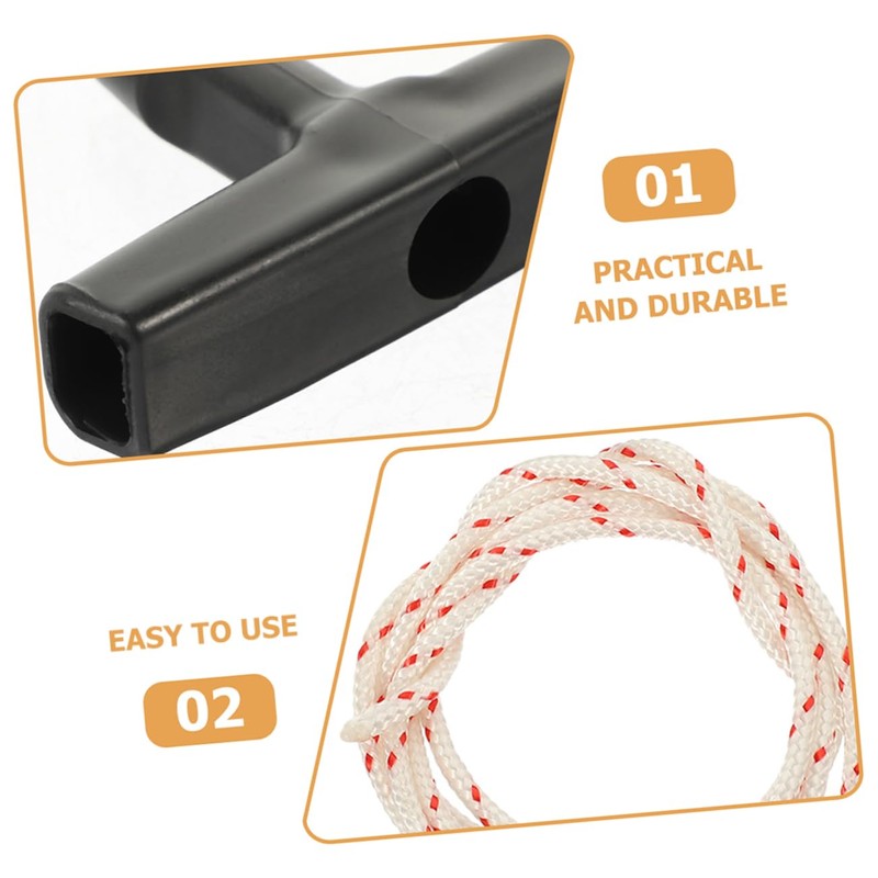 Operitacx Garage Opener Door Pull Handle Set Emergency Pull Cord