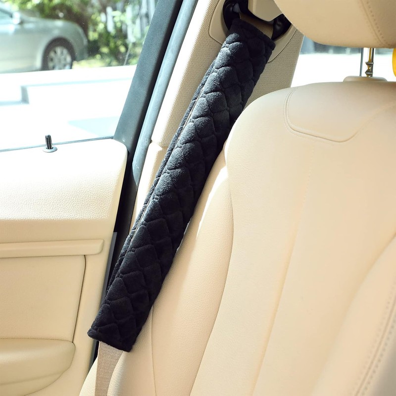 Tatuo 4 Pack Seat Belt Cover Extra Long Seat Belt