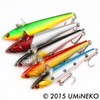 UMINEKO Gulf Seabass Rolling Action Sinking Jig Bait Minnow Set